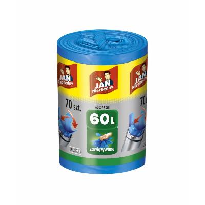 WORKI NA ŚMIECI 60L JAN NIEZBĘDNY EASY PACK MOCNE NIEBIESKIE /70/