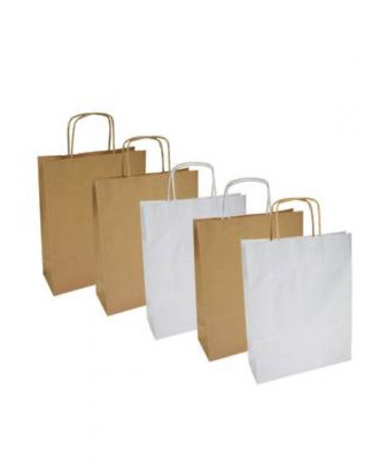 Torba ekologiczna ECOBAG 180x80x225 mm brązowa