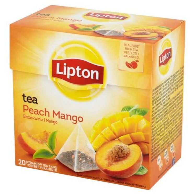 HERBATA LIPTON PIRAMIDKI PEACH&amp;MANGO 20TB