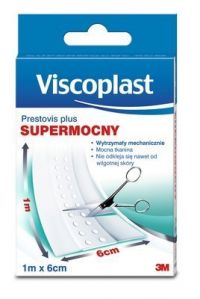 Plaster Supermocny z opatrunkiem 1m x 6cm