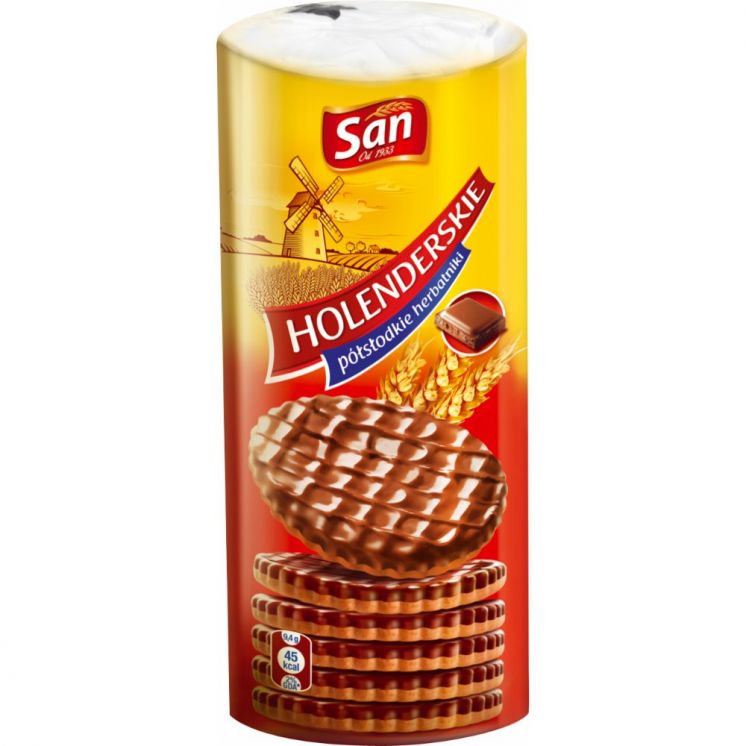 ciastka holenderskie w czekoladzie 188g