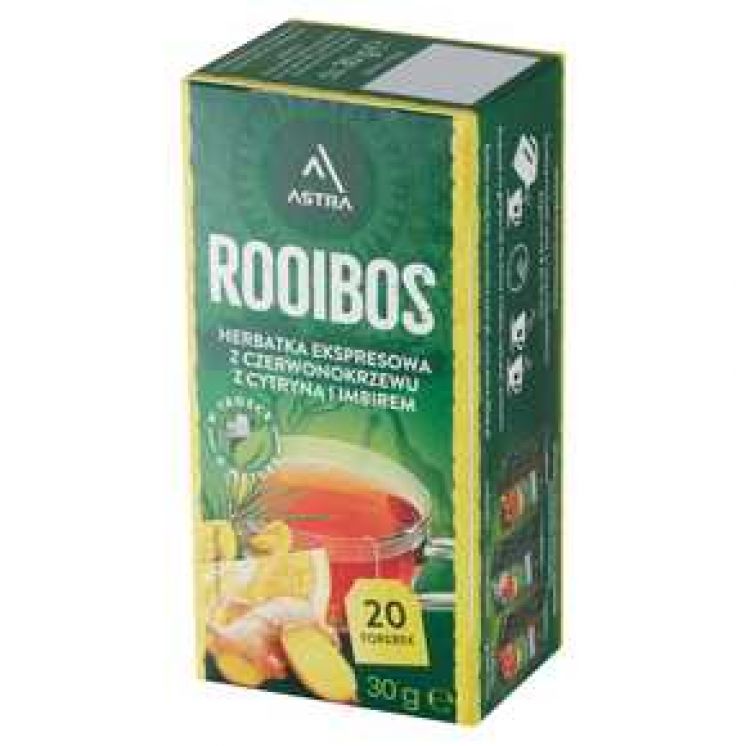 ASTRA HERBATA ROOIBOS CYTRYNA Z IMBIREM 20TB