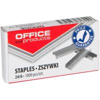 ZSZYWKI OFFICE PRODUCTS 24/6 SREBRNE /1000/