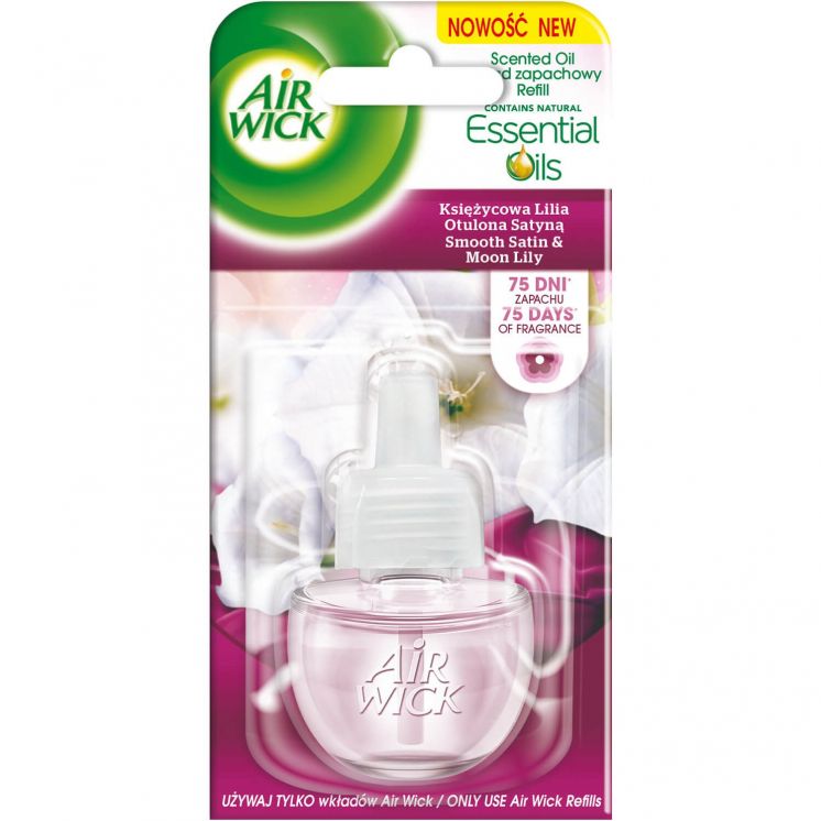 AIR WICK odświeżacz Elektryczny Księżycowa Lilia Otulona Satyną_wkład_19 ml
