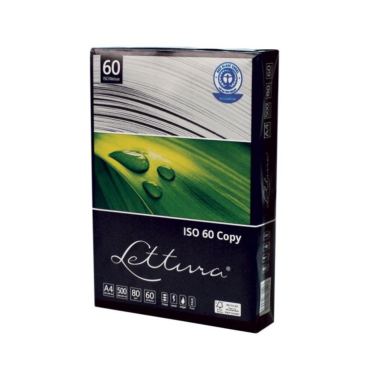 PAPIER XERO EKOLOGICZYNY LETTURA A4 80G ISO 60