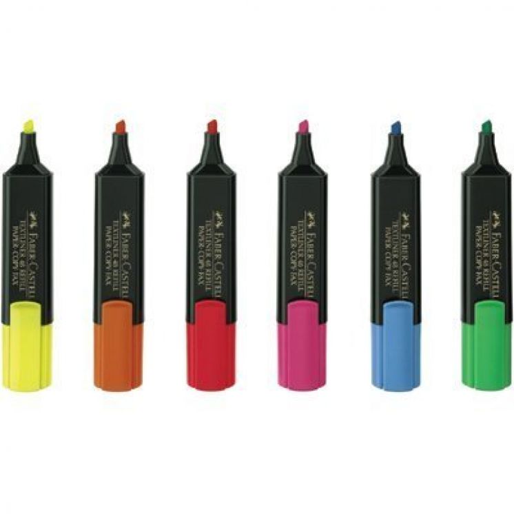 Zakreślacz FABER-CASTELL textliner 48 zestaw 4 kolory