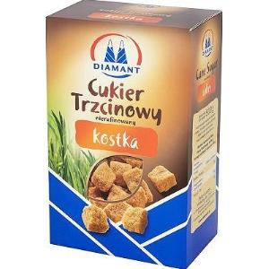 CUKIER TRZCINOWY DRY DEMERARA DIAMANT KOSTKA 500G