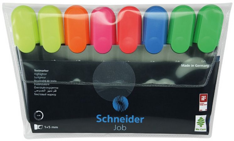ZAKREŚLACZ SCHNEIDER ZESTAW 8 KOLORÓW