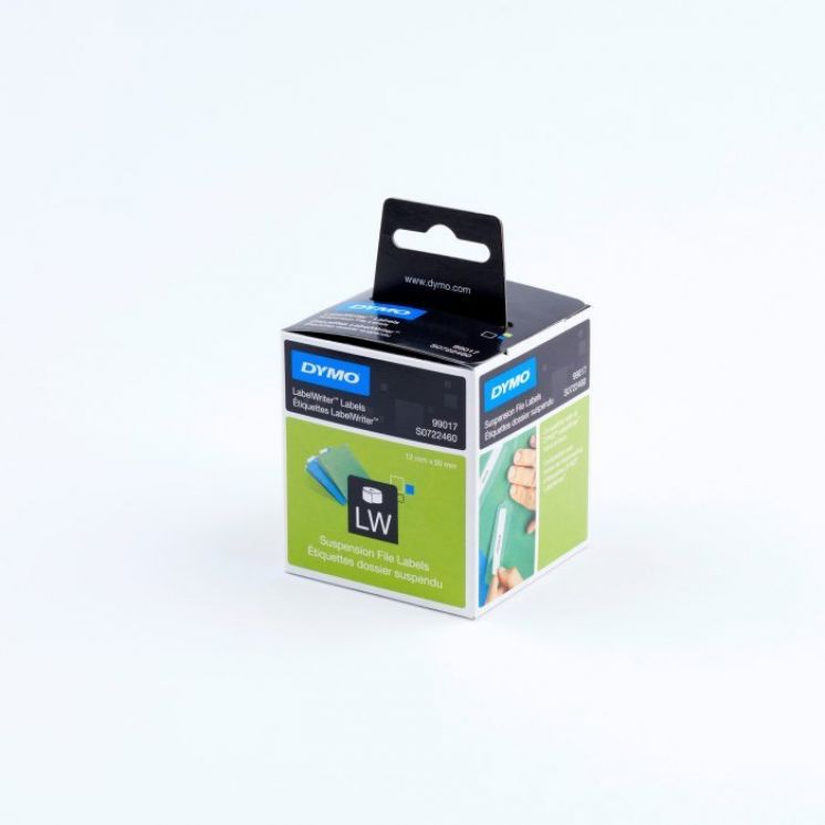 Etykiety DYMO NA TECZKĘ Z ZAWIESZKĄ 50x12 białe 220szt.