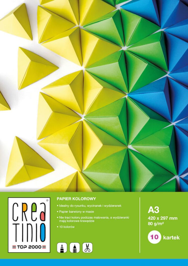Papier kolorowy TOP 2000 CREATINIO A3 10K 80G