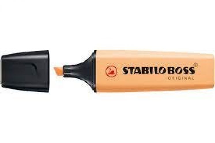 Zakreślacz STABILO BOSS ORIGINAL Pastel subtelny pomarańcz