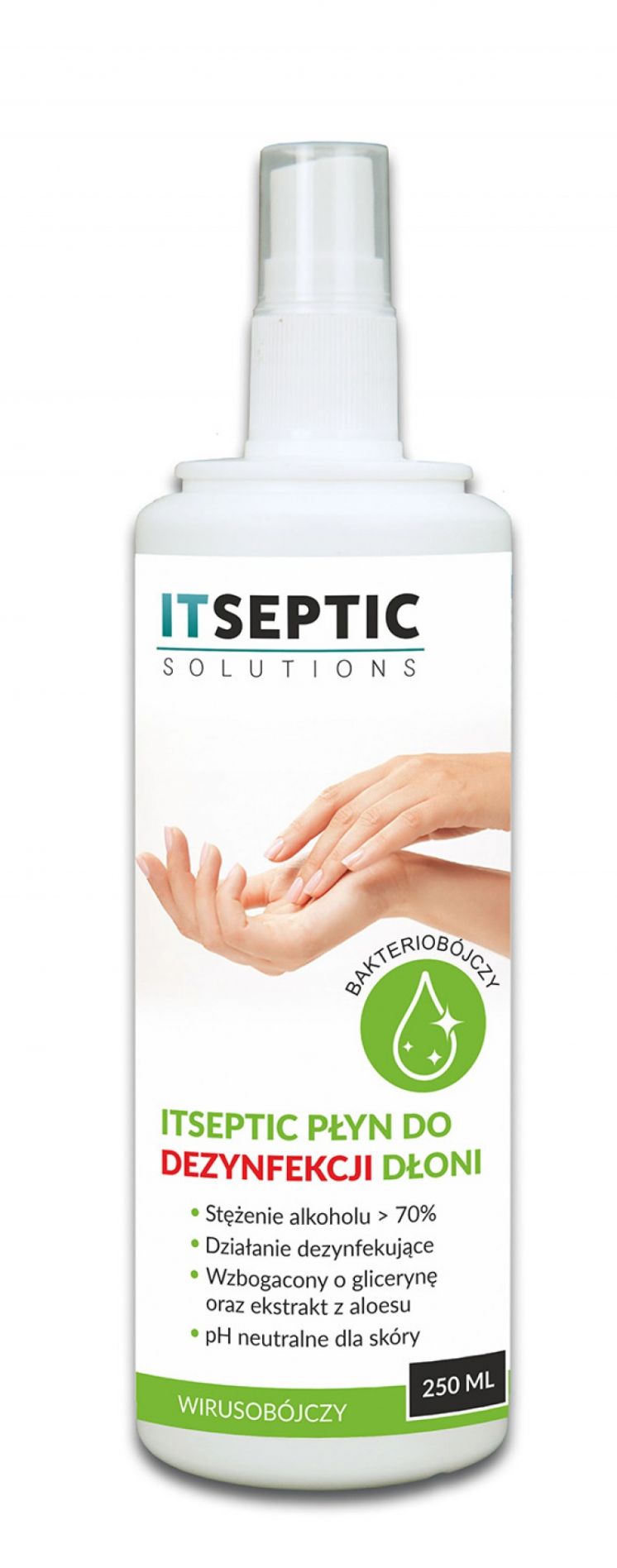 PŁYN DO DEZYNFEKCJI DŁONI ITSEPTIC 250ML
