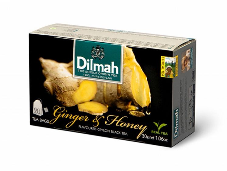 HERBATA DILMAH AROMATYZOWANA IMBIR&amp;MIÓD 20tb