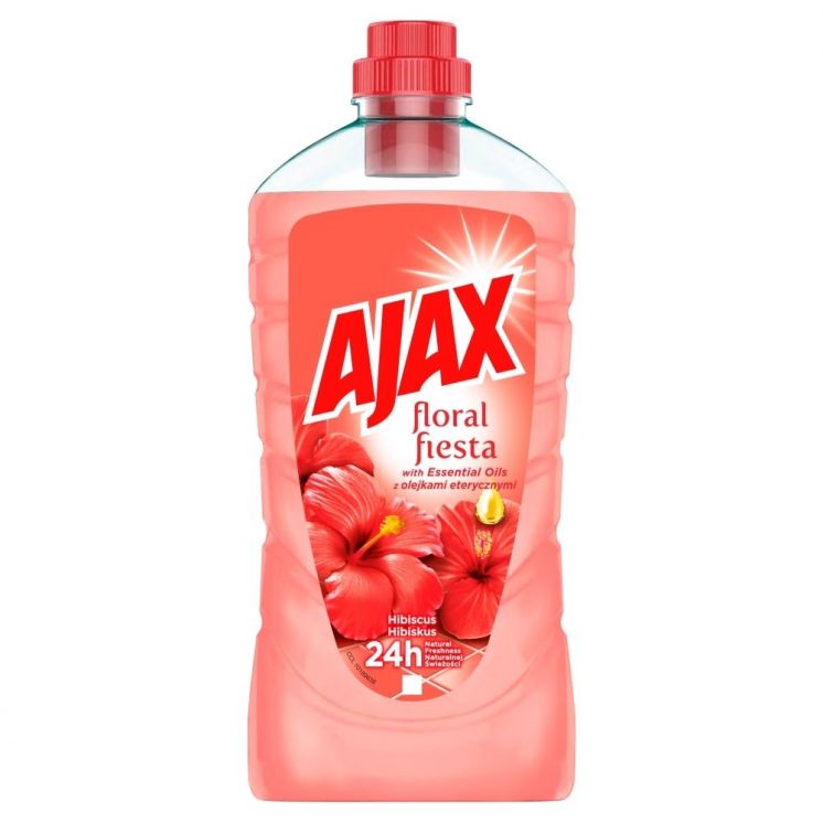 AJAX Płyn UNIWERSALNY Floral Fiesta HIBISCUS 1l RÓŻOWY