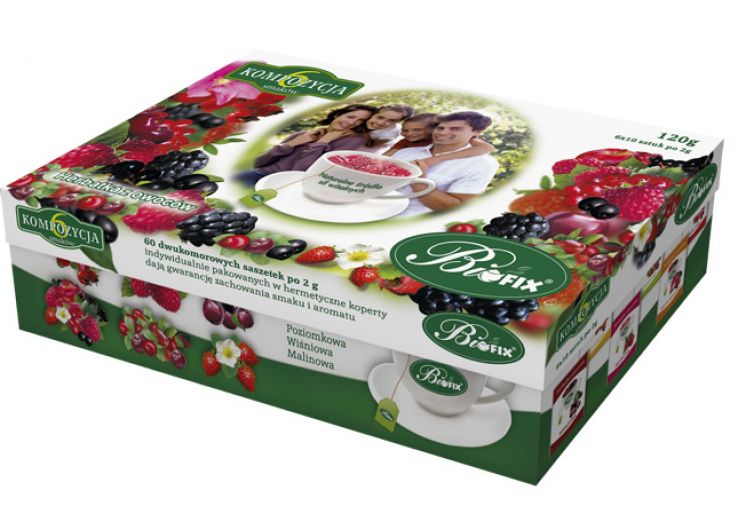 biofix herbata owocowa kompozycja 6 smaków 60tb