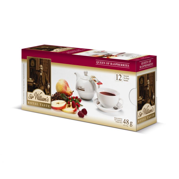 HERBATA SIR WILLIAMS ROYAL TASTE QUEEN OF RASPBERRIES 12TB X 48G