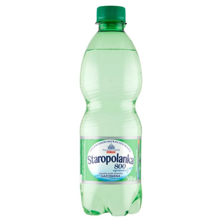 Woda STAROPOLANKA gazowana 0,5L /12/