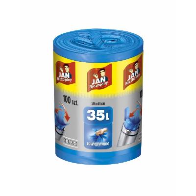 WORKI NA ŚMIECI 35L JAN NIEZBĘDNY EASY PACK MOCNE NIEBIESKIE /100/