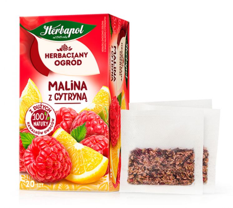 HERBAPOL HERBATA OWOCOWA MALINA Z CYTRYNĄ 20TB