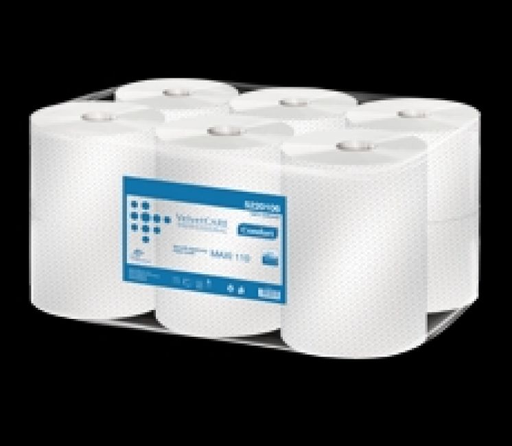Ręcznik papierowy w roli Velvet MAXi biały 2 warstwy celuloza 110m /op. 6 szt./