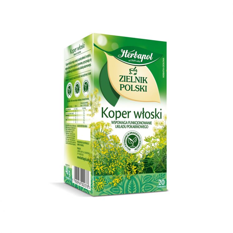 HERBAPOL HERBATA ZIELNIK POLSKI KOPER WŁOSKI 20TB