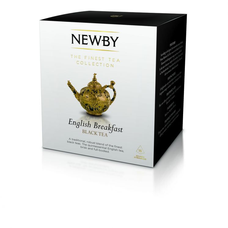 HERBATA NEWBY ENGLISH BREAKFAST - HERBATA CZARNA PIRAMIDKI 15TB X 37,5G