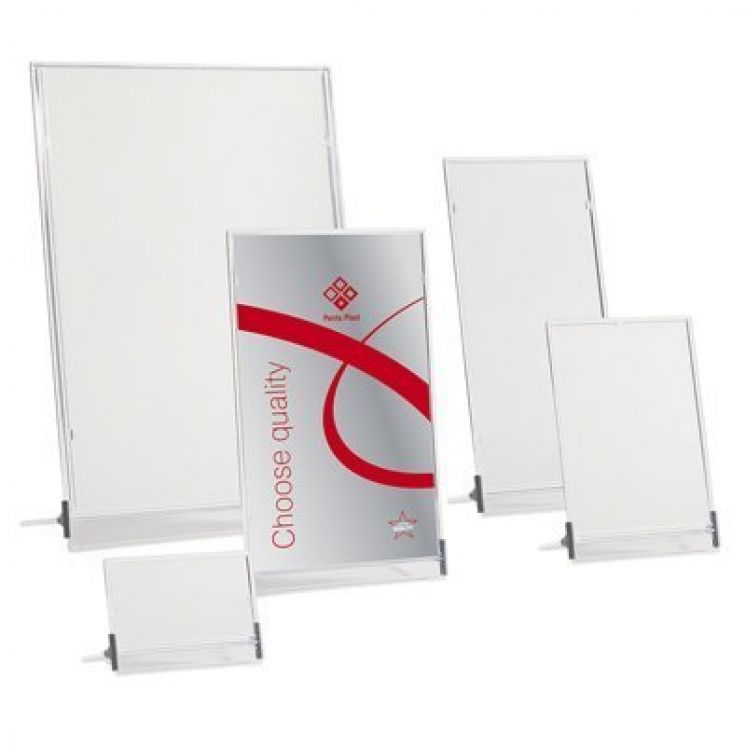 TAbliczka stojąca jednostronna PANTA-PLAST 7 X 11 CM
