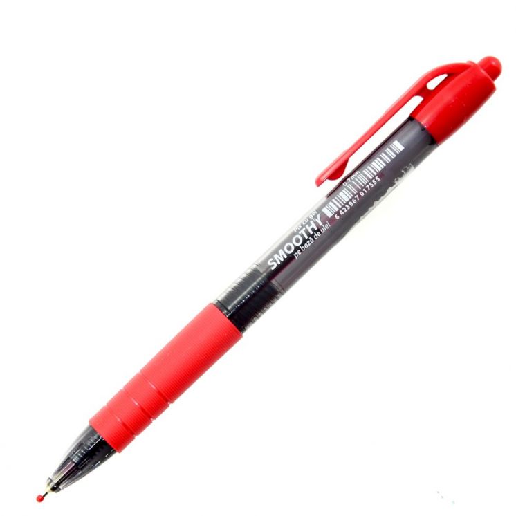 DŁUGOPIS ŻELOWY HERLITZ SMOOTHY  0,7 MM CZERWONY (12)