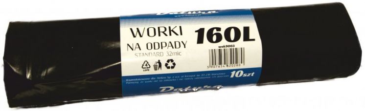 Worki NA ŚMIECI 160L DATURA /10/