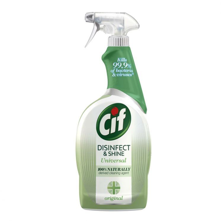 CIF PŁYN DO DEZYNFEKCJI DISINFECT &amp; SHINE UNIWERSAL 750ML
