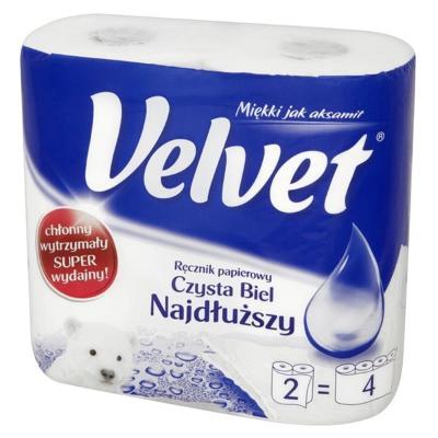 RĘCZNIK KUCHENNY VELVET CZYSTA BIEL NAJDŁUŻSZY /2/