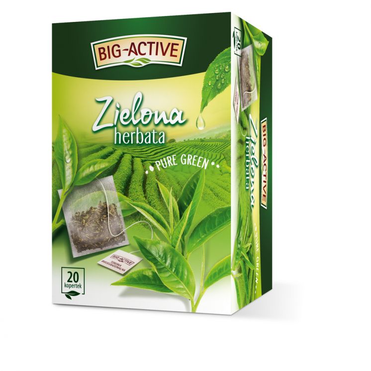 BIG ACTIVE HERBATA ZIELONA PURE GREEN 20 KOPERT