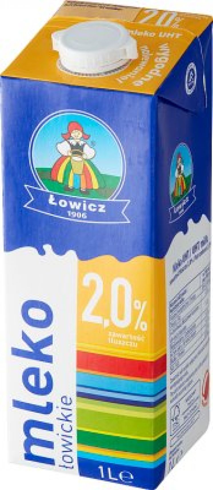MLEKO ŁOWICKIE UHT 2% 1L /12/