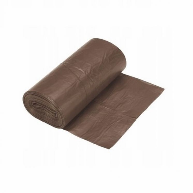 WORKI NA ŚMIECI 240L LDPE 40MIC BRĄZOWE  /10/