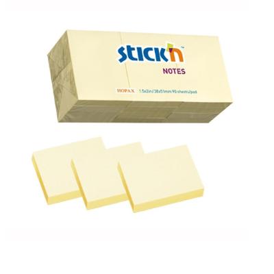Bloczek samoprzylepny STICK&quot;N 38X51mm 12X100 kartek żółte pastelowe